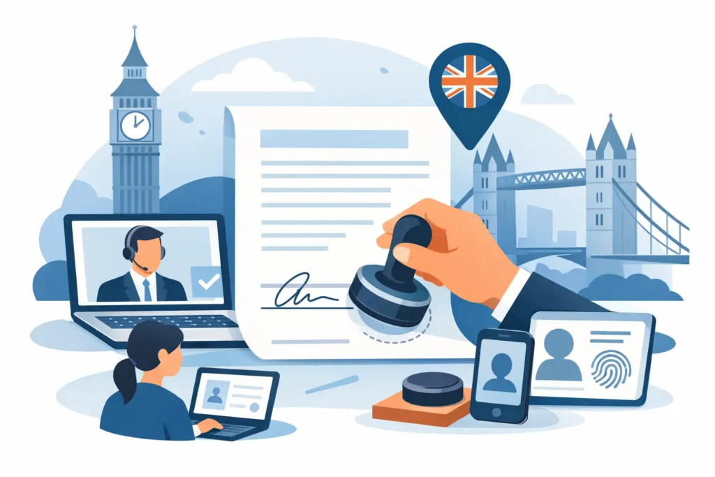 Online Notary Public UK - How It Works