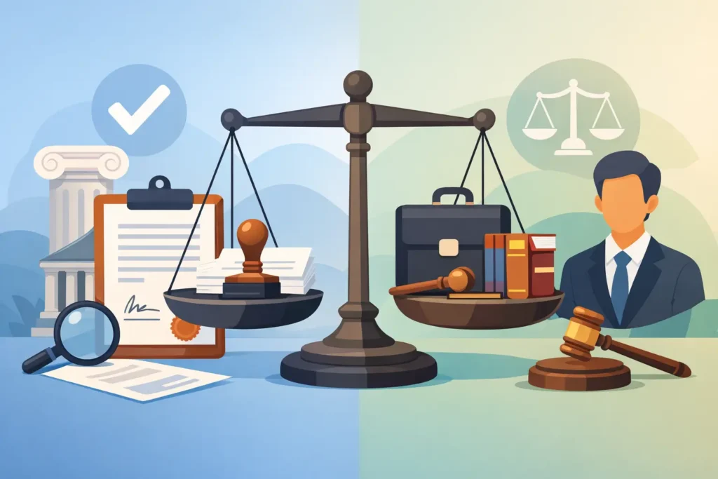 Notary vs Solicitor Certification Explained