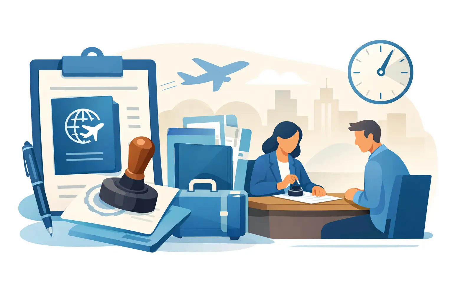 Emergency notarisation for travel documents