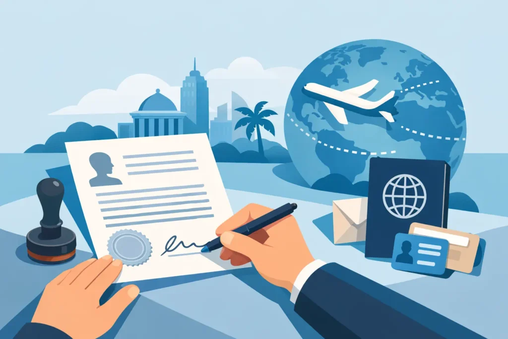 Example Notarised Consent Letter for Overseas Use