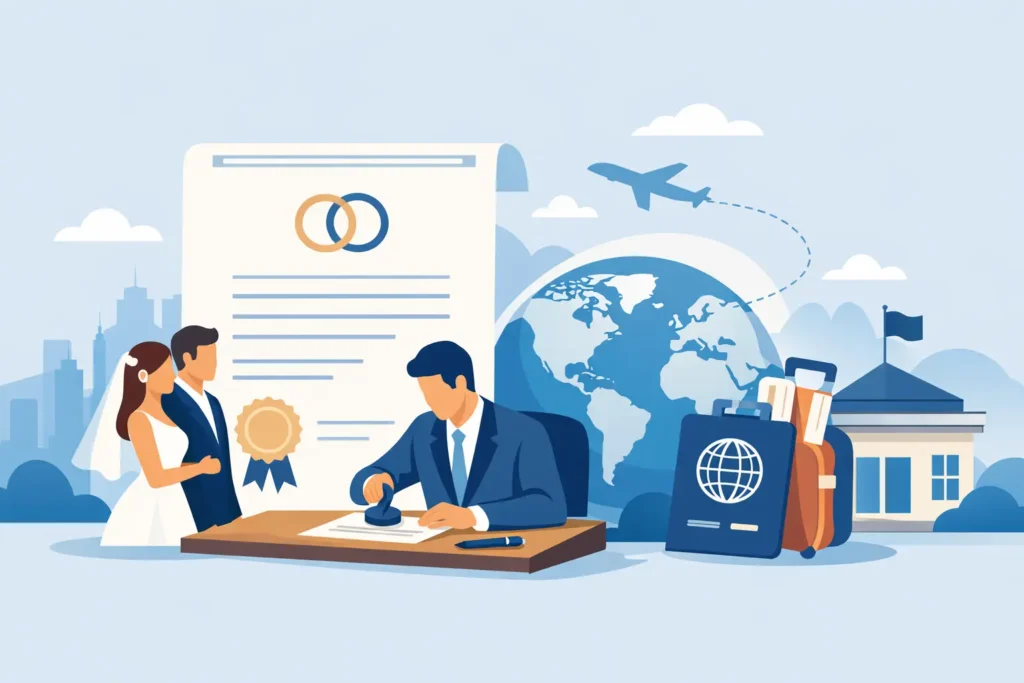 Marriage Certificate Notarisation for Abroad