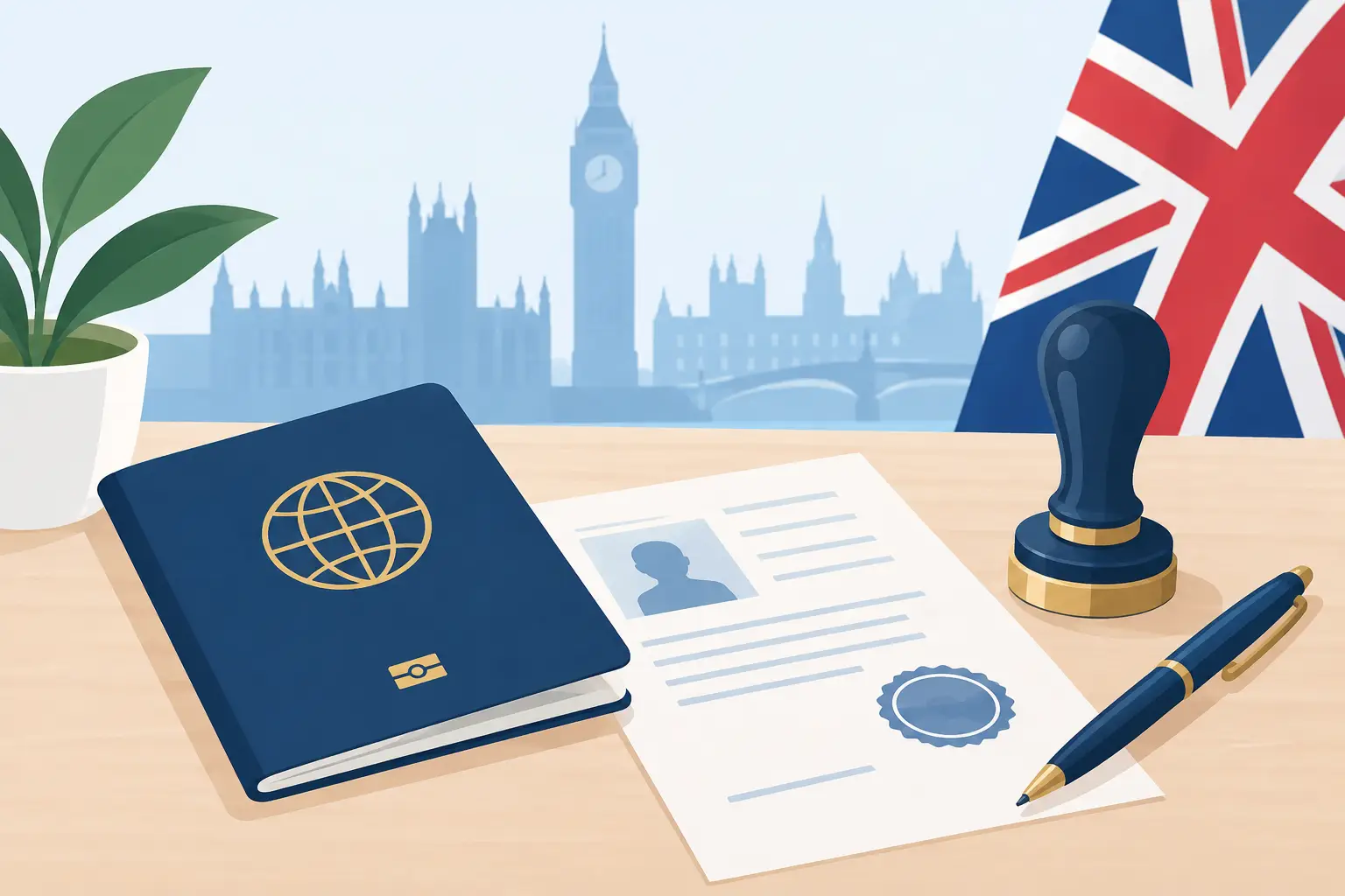 Visa Notarisation Example for UK Applicants